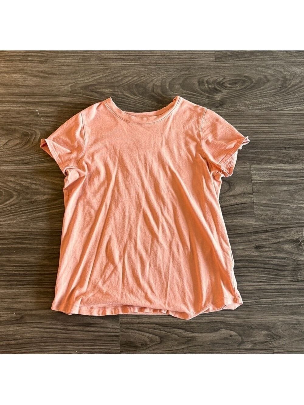 Madewell Salmon Pink Short Sleeve Tee 100 % Cotton Small